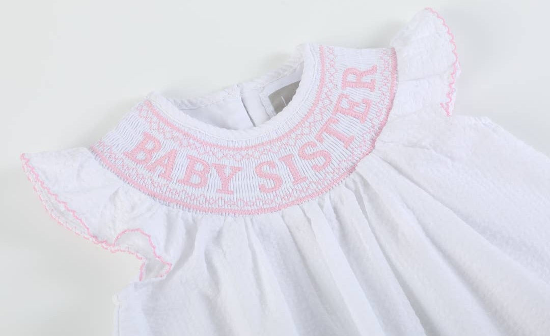 Baby Sister Smocked Set
