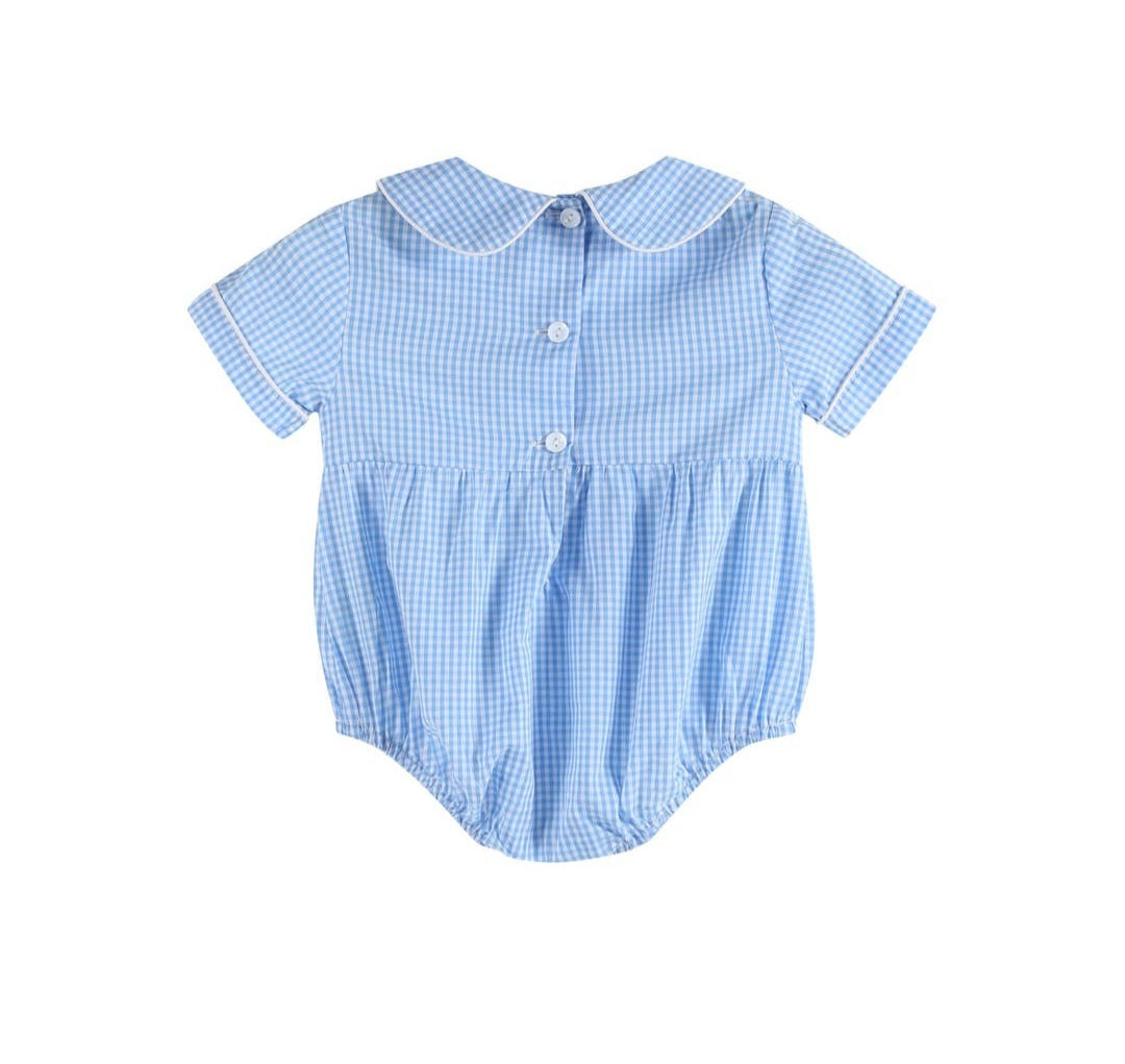 Baby Brother Smocked Bubble