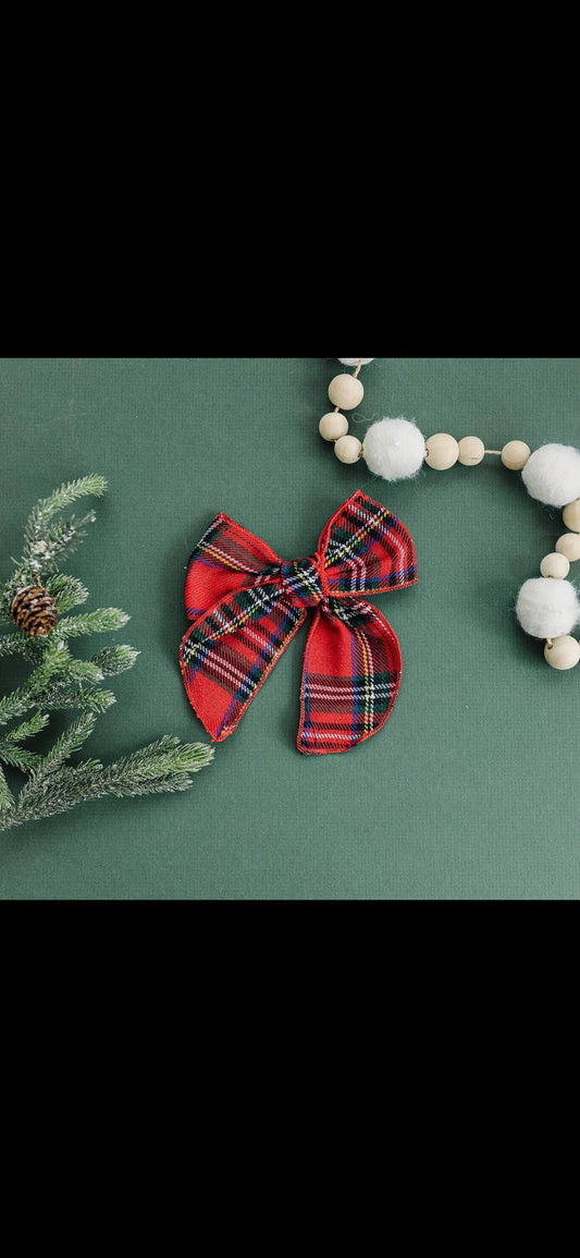Plaid Christmas Bow