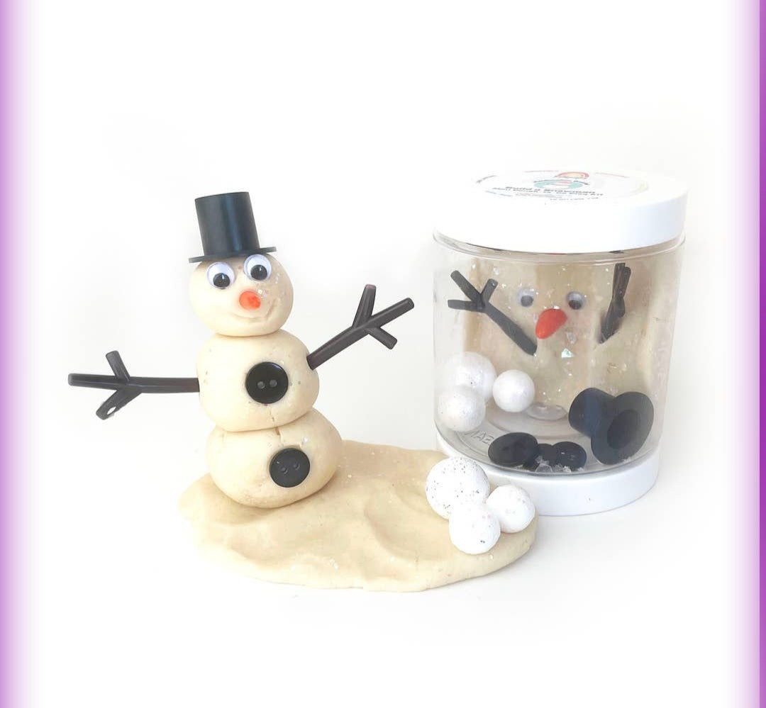 Snowman Dough Sensory Play kit