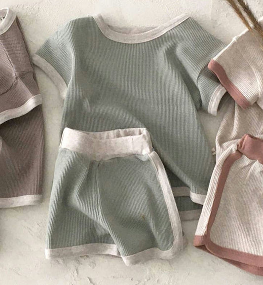 Sage short/shirt set