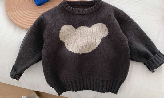 Black Mickey Knit Sweater